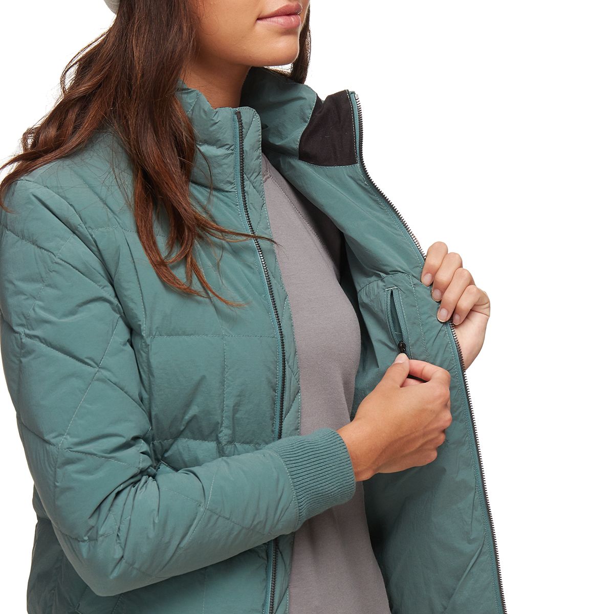 Kakhi Color Down Jacket Outfits