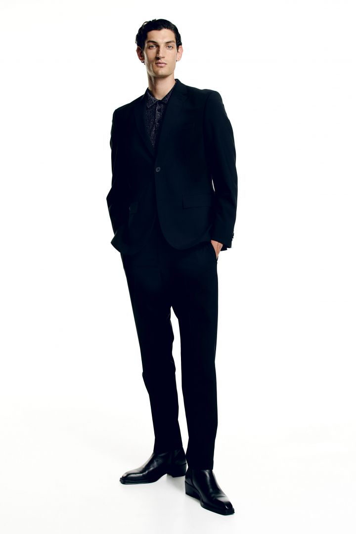Title: The Charm of a Suit-clad Muscular Man