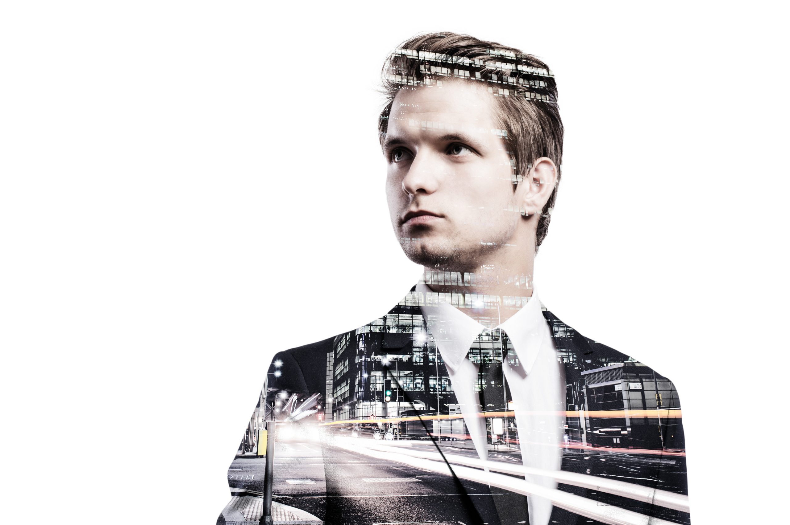 Title: The Smart and Savvy Young Man in the Suit