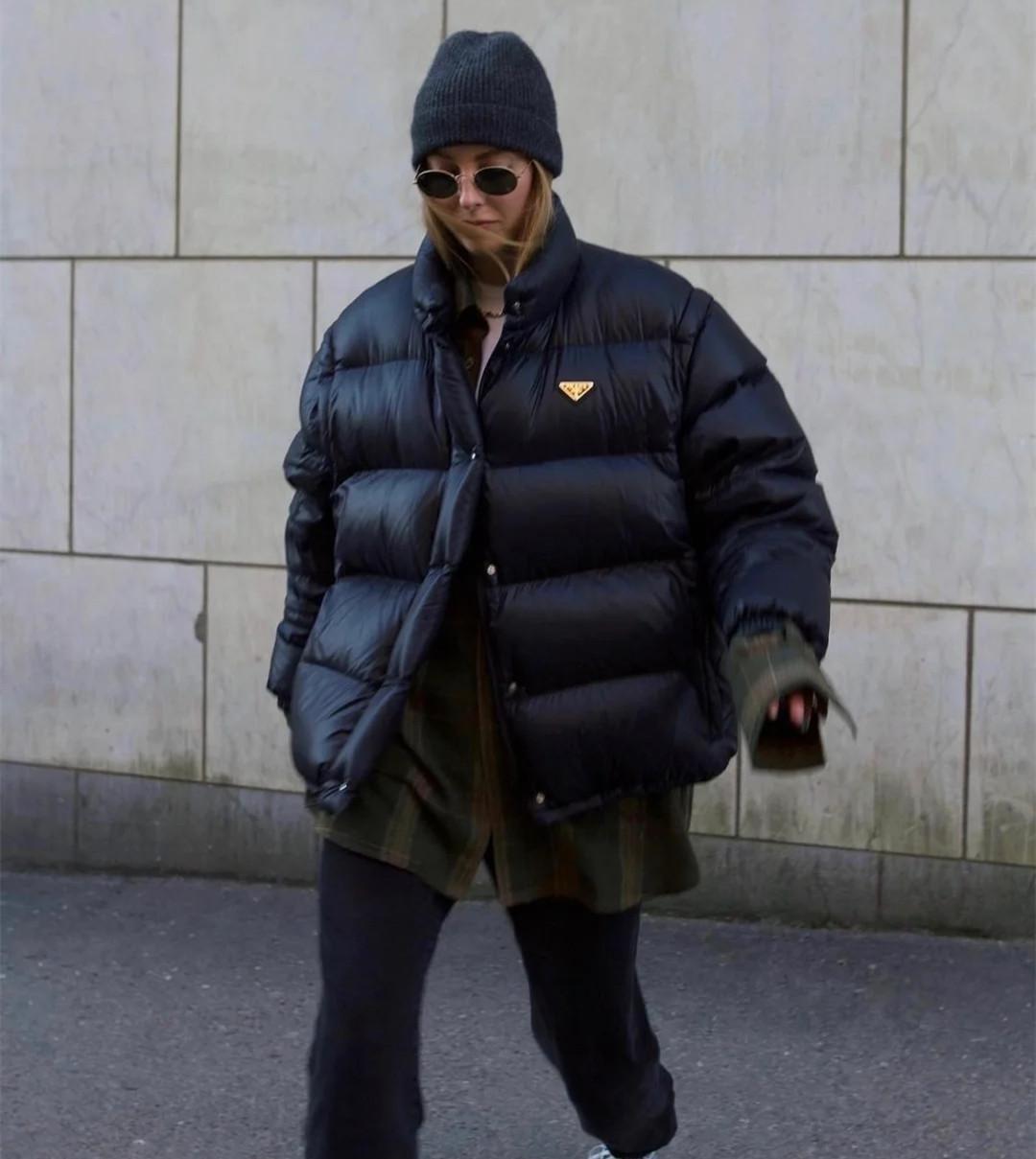 Street Style: Black羽绒服