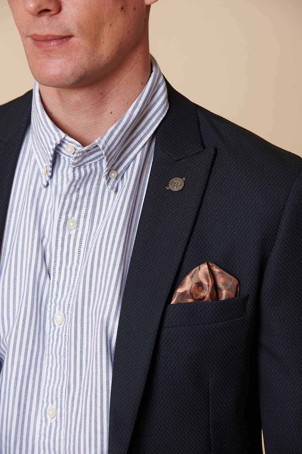 Title: A Symphony of navy blue blazers and the elegance they exude