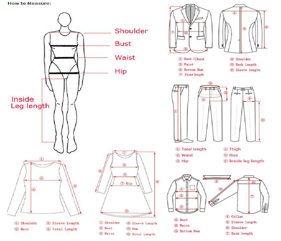 Title: Schematics of Womens Suit Structure