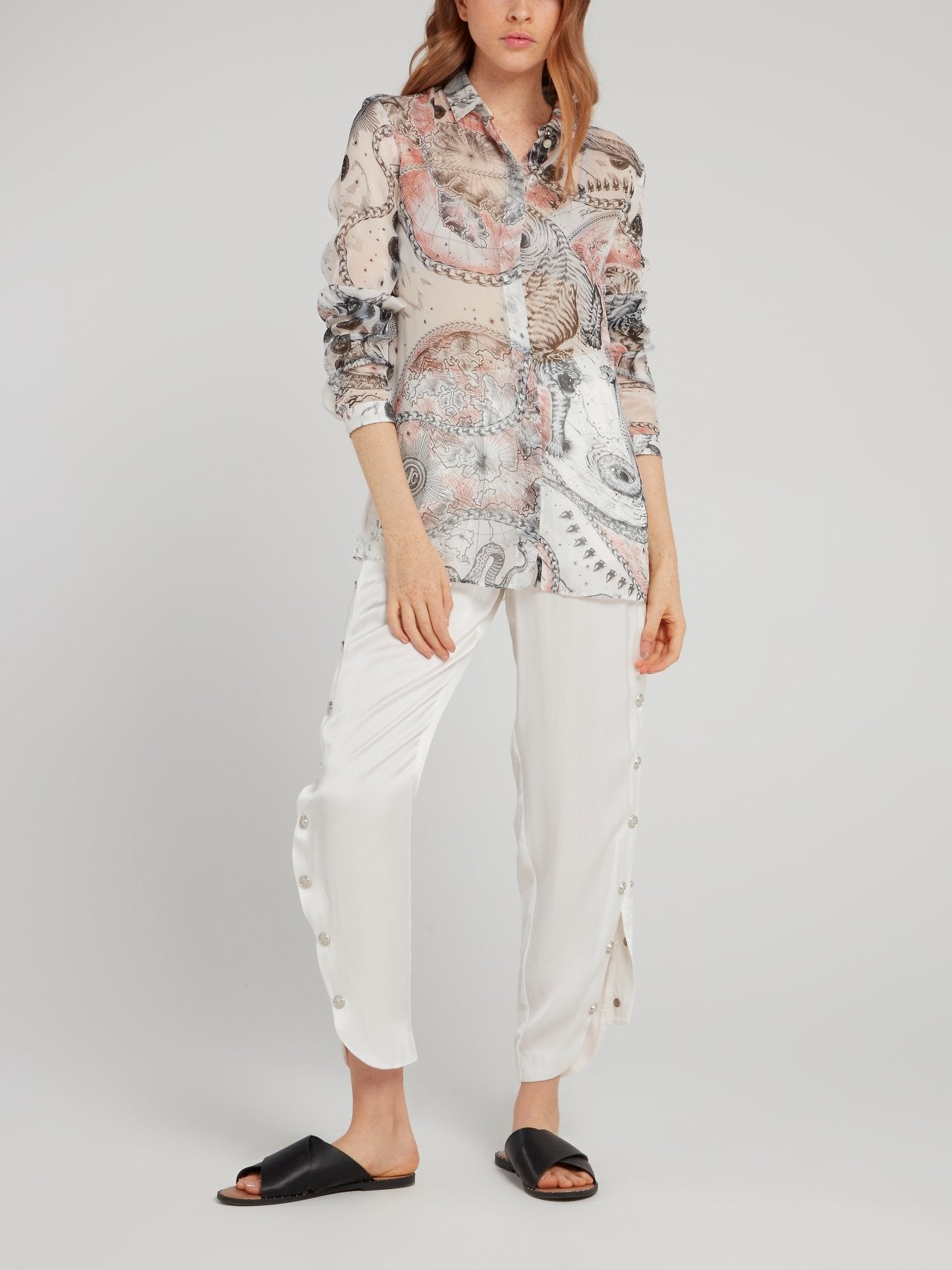 White Down Jacket and Pants: Fashion Color Combinations