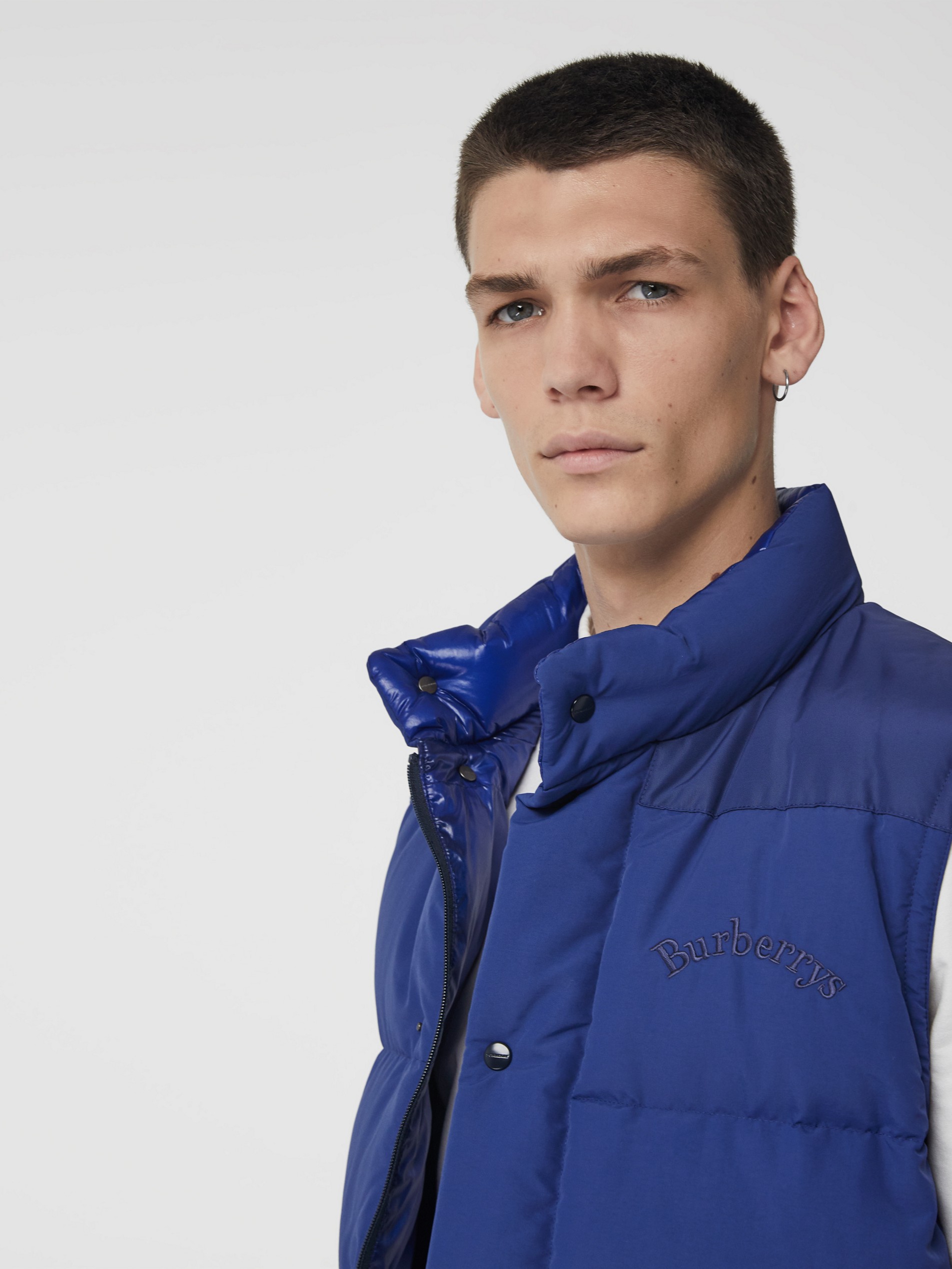 The Perfect Pairing of a Sky Blue Down Jacket