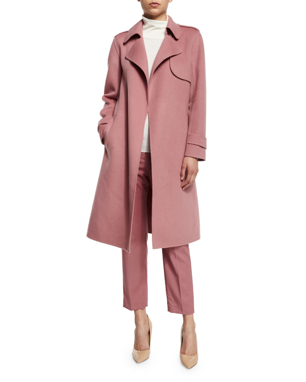 Pink Jacket with What Color Pants?