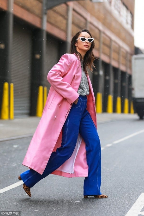 Pink Jacket with What Color Pants?