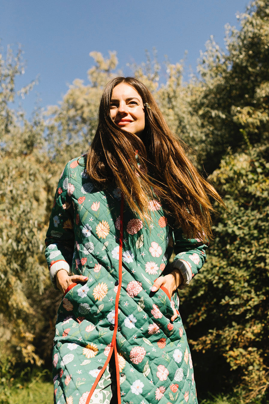 The beauty of nature in a classic down jacket