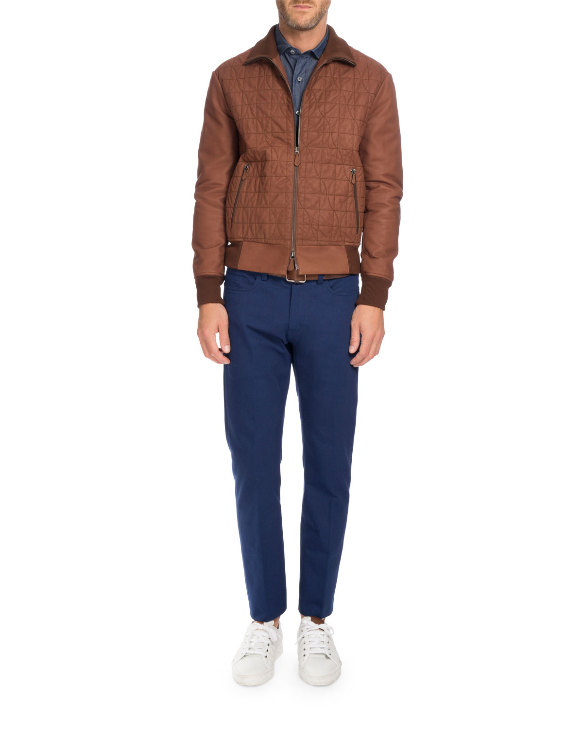 What Pants Look Good with a Blue Down Jacket?