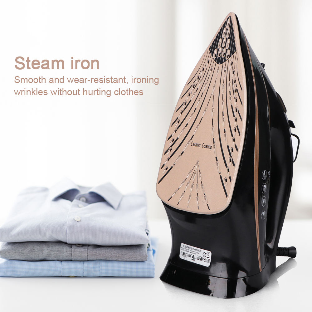Can a hanging steamer iron down jackets?