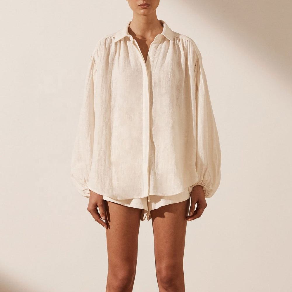 Title: Cotton-Linen Shirts for Women: A Fashionable and Comfortable Choice