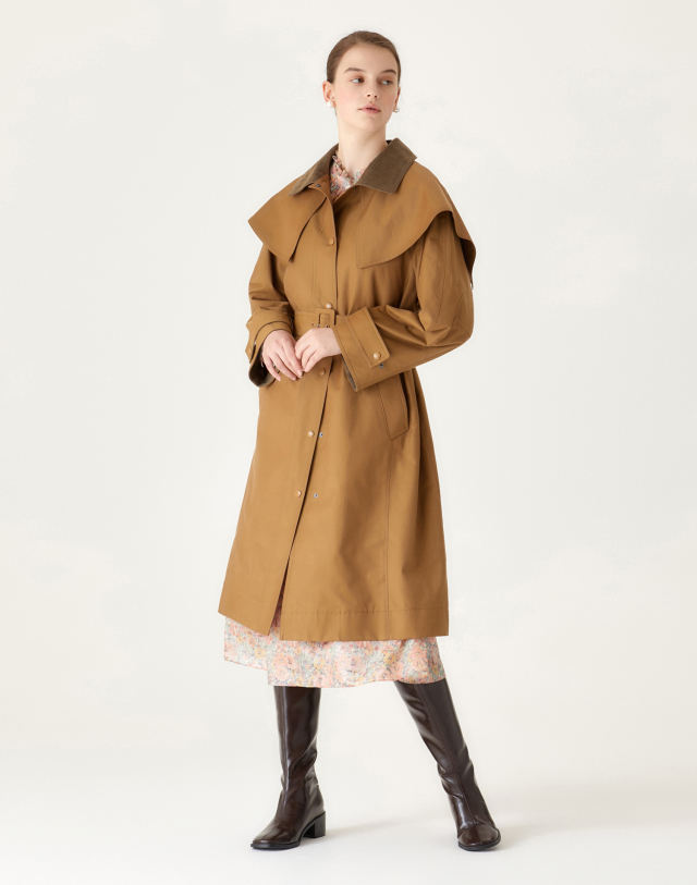 Title: Autumn Fashion Essential: The Coquettish Autumn Wind Coat for Ladies