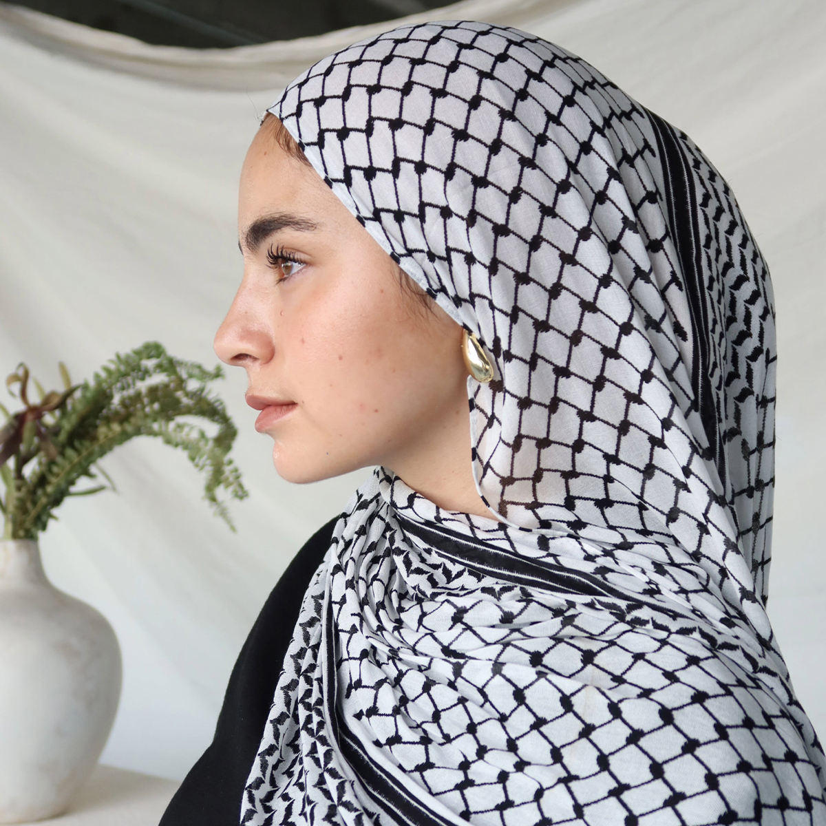 The beauty of a womans scarf