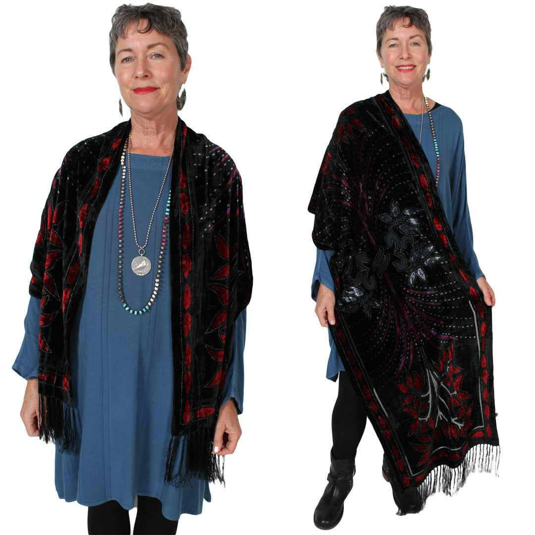 The Elegance of a Black Scarf