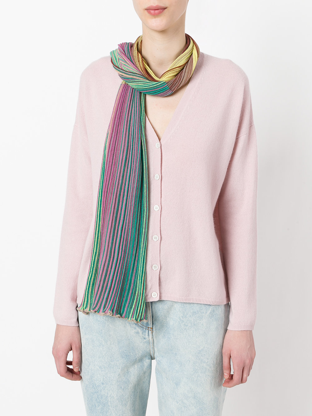 How to Knit a Double-Colored Scarf