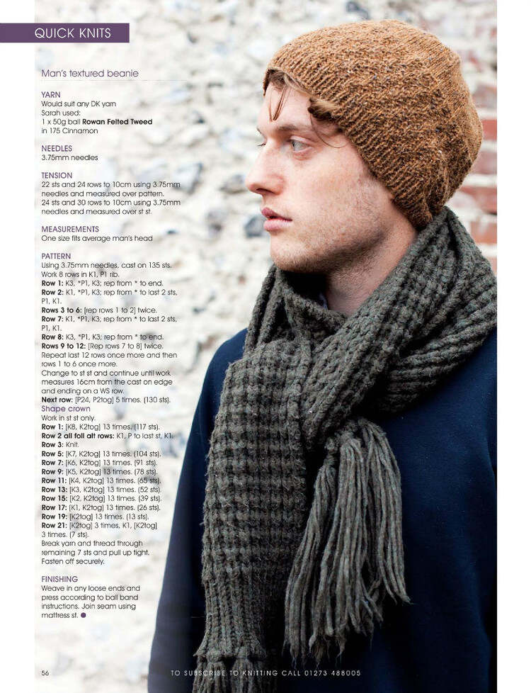 Stitching Styles of Knitting a围巾