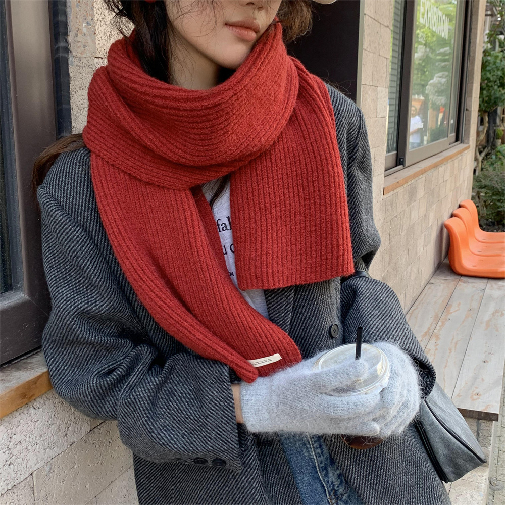 KOREAN-STYLE SCARF KNITTING TUTORIAL