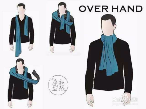 Men’s围巾围巾，如何正确地围巾