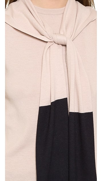 Double Color Scarf Knitting Pattern