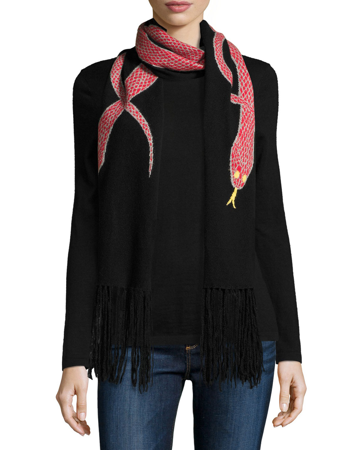 DOUBLE-SIDED SCARF KNOTTING
