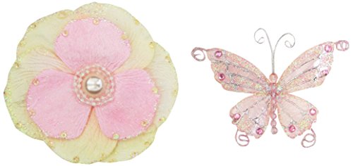 Butterfly flower scarf knitting method