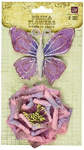 Butterfly flower scarf knitting method