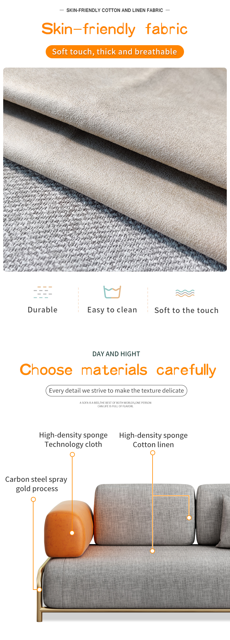 Title: Crafting Elegance: The Allure of Linen Sofas