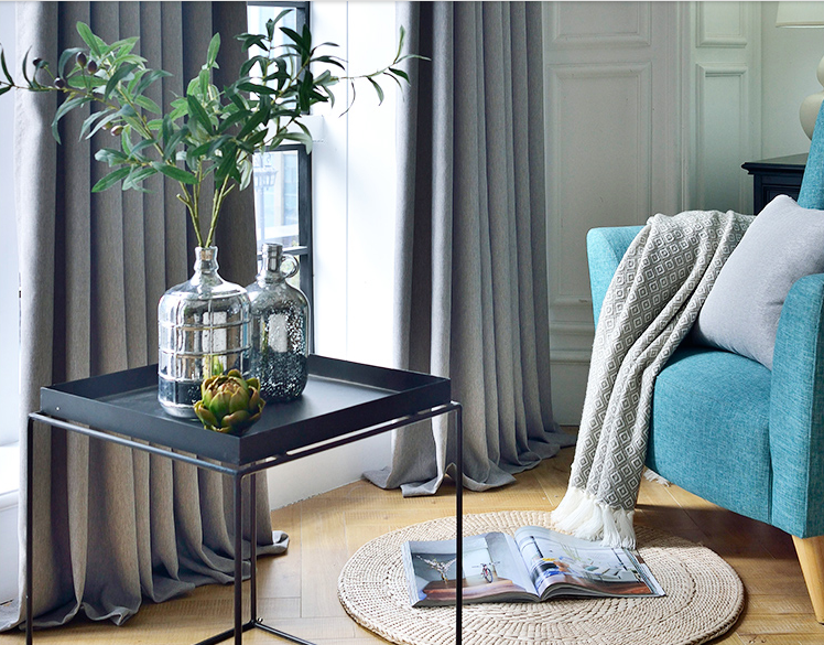Title: Chinese-style Living Room Curtain Design Ideas