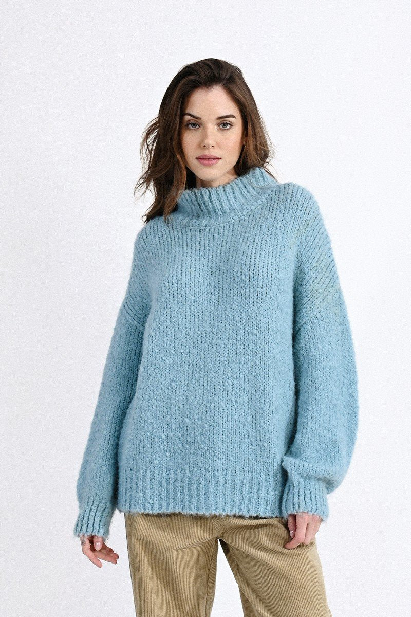 Title: The Allure of a Gentlemens High-Collar Cashmere Sweater