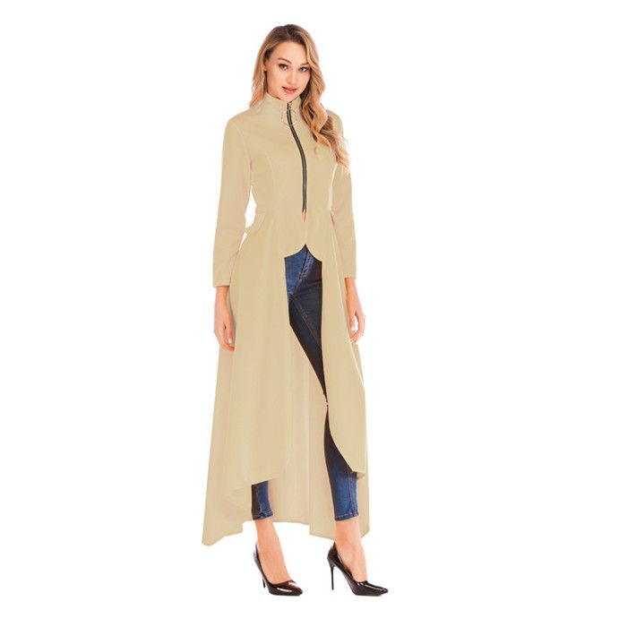 Title: Womens Standing Collar Cashmere Coat Pictures