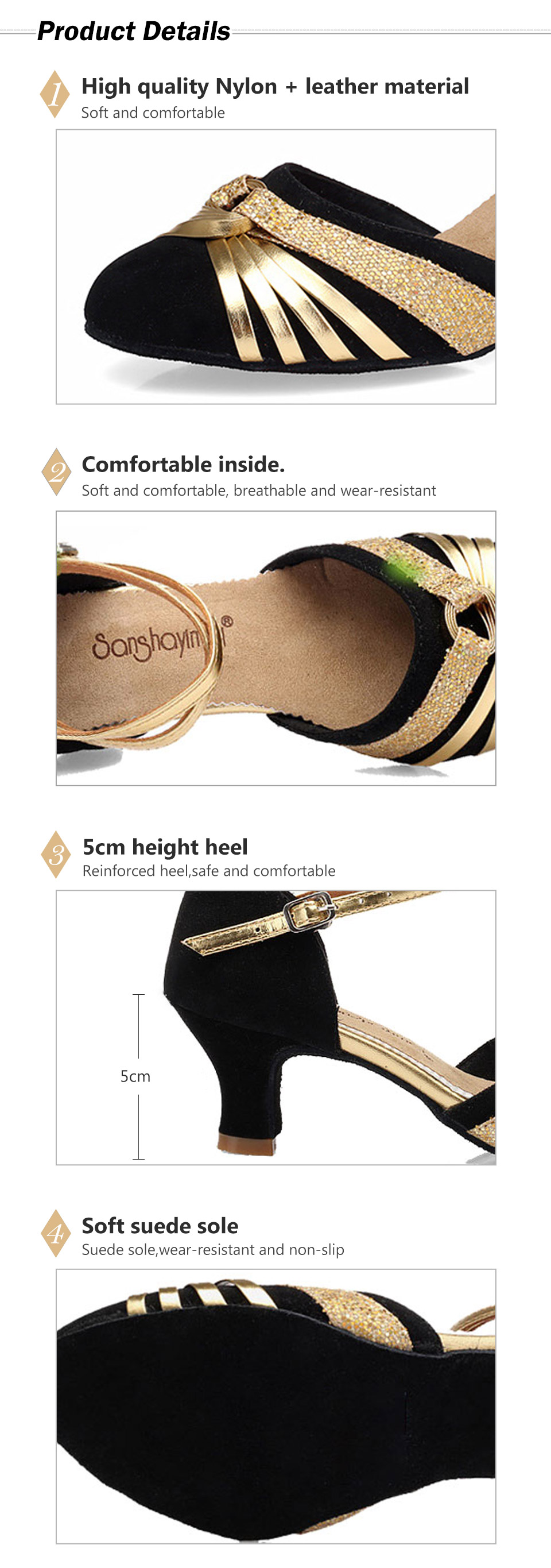 Title: The Unique Charm of a Ladys Real Leather Soft-Soled Dance Shoes