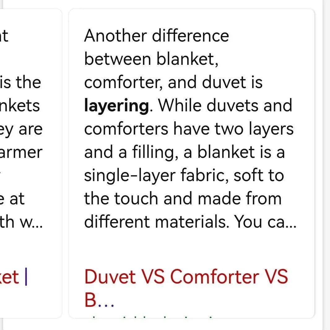 羽绒被英文，The Down Comforter